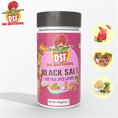 DSF Black Salt 100gm – Desi Spice Factory