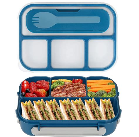 Buy NENZA ENTERPRISE 4 Compartment 1300ml Lunch Box Leak Proof Reusable ...