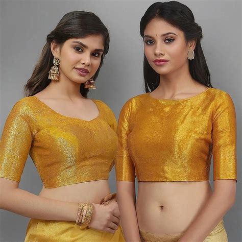 Mustard Saree Blouses
