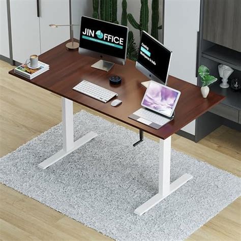 JIN OFFICE Electric Height Adjustable Desk | 100 Kg Weight Capacity,3 ...