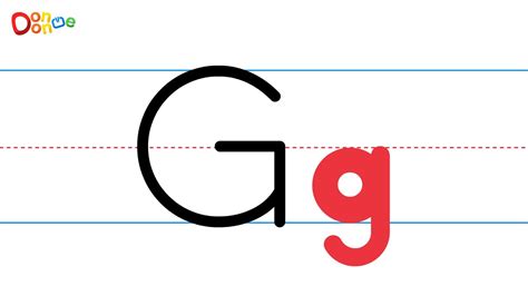 Learn How to Write the Alphabet Uppercase and Lowercase Letter G ...