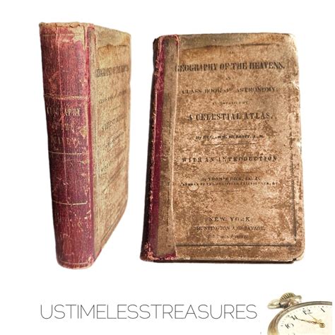 1845 the Geography of the Heavens Antique Book of Astronomy - Etsy