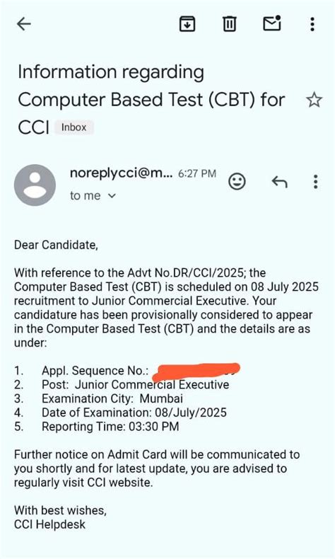 CCI Exam Date 2025 Out for 147 Various Posts, Selection Process, Exam ...