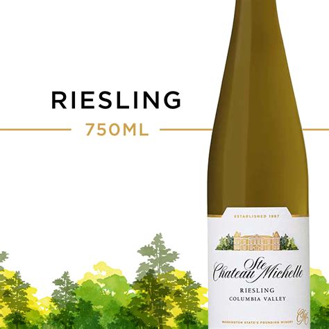 Chateau Ste. Michelle Columbia Valley Riesling, White Wine, 750 mL ...