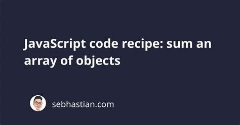 Image result for JavaScript Sum Array