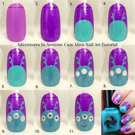 Image result for Alien Nail Art Tutorial