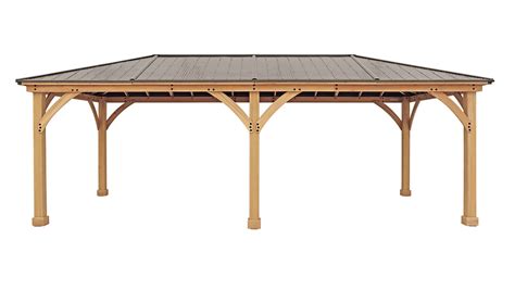 Yardistry 12X24 Meridian Gazebo (Aluminum Roof) [YM12937COM] | Free ...