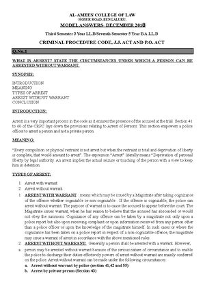 Cr PC Synopsis Unit - III - Cr. Synopsis Unit – III 1. Provisions as to ...