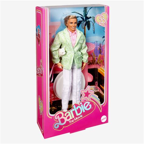 “Sugar’s Daddy” Ken Doll in Pastel Suit With Dog – Barbie The Movie – Mattel Creations