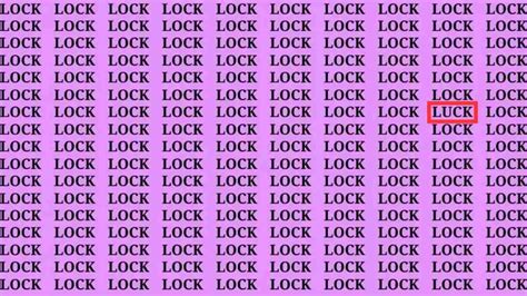 Tricky Puzzle IQ Test: Only eagle eyes can spot the word ‘luck’ in 3 ...