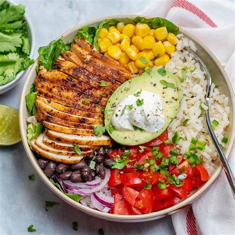 The BEST Chicken Burrito Bowl Recipe | Healthy Fitness Meals