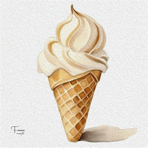 Aesthetic Ice Cream Drawing