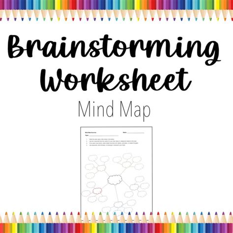 Mind Map Worksheet 的图像结果