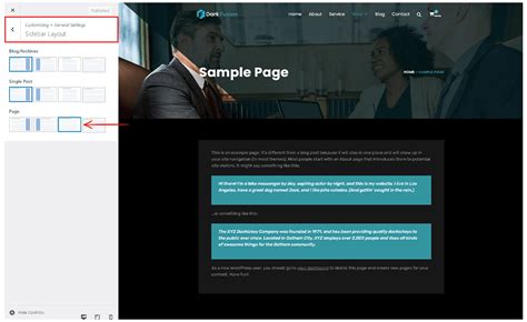 Image result for Customize Sidebar Layout