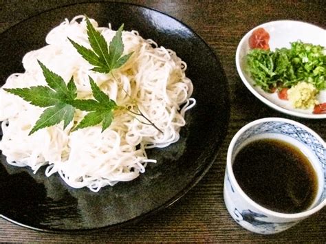 Recipes for Tom: Somen / plain cold somen noodles with dipping sauce
