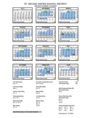 Capistrano Unified School District Calendar 2022 2024 - Schoolcalendars.net