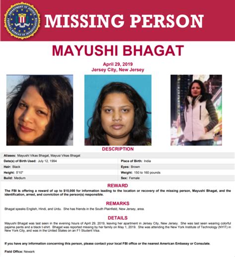 FBI offers $10,000 reward for information on missing Indian student ...