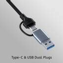 Portronics Mport 31 Pro USB Hub (4-in-1), USB & Type-C Plugs, USB 3.0 ...