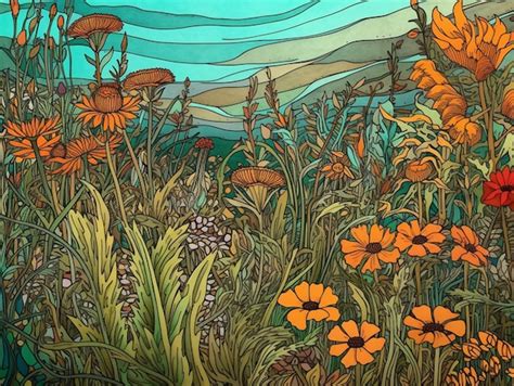 Image result for Colorful Nature Drawing