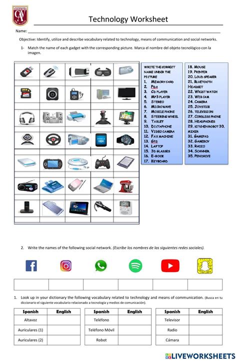 Basic Technology Worksheets 的图像结果