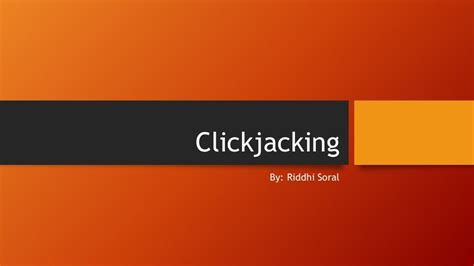 Image result for Clickjacking Report
