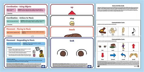 ASN PE Activity Cards - Dance (teacher made) - Twinkl