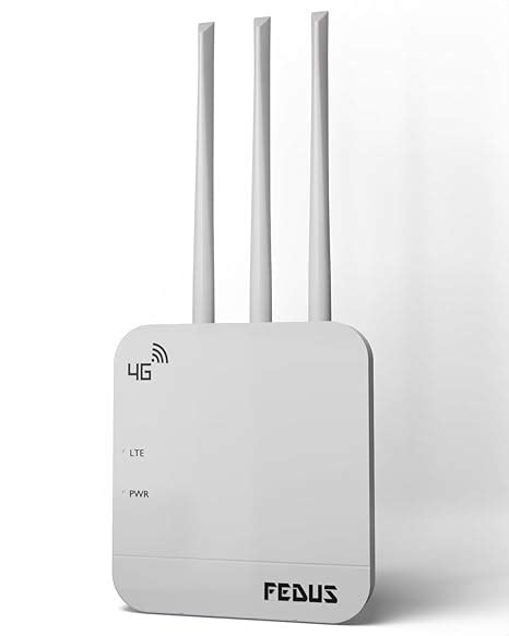 FEDUS 4G Mobile Sim Based Router with 5dbi Triple Antenna 150 Mbps ...