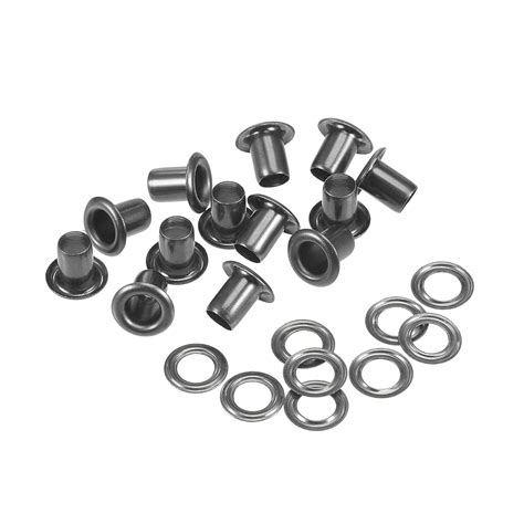 uxcell Grommets Eyelets with Washers Kit, 8 x 4 x 7mm Copper Grommet ...