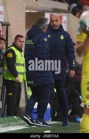 Abelardo Fernandez, Cheftrainer von Espanyol beim Spiel der La Liga ...