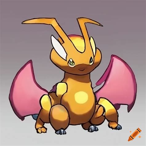 Bug and dragon type dog pokemon on Craiyon