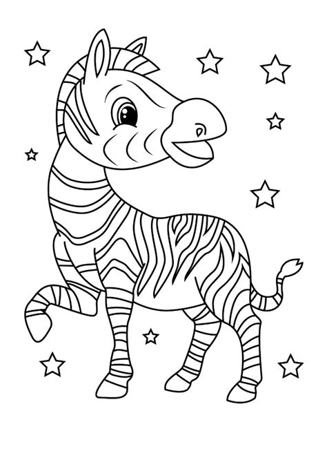 Zebra coloring pages - ColoringLib