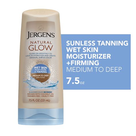 Jergens Hand and Body Lotion, Natural Glow +FIRMING Sunless Tanning Wet ...