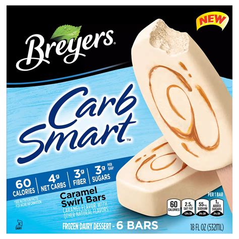 Breyers Carb Smart Caramel Swirl Ice Cream Bars - Shop Bars & pops at H-E-B