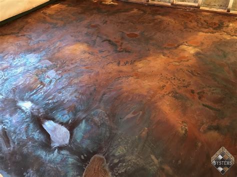 Acid Wash Concrete In Basement How To Acid Stain A Concrete Floor