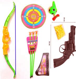 Dynamic Retail Global Gun Toys for Boys With Bullets, Archery Bow ...