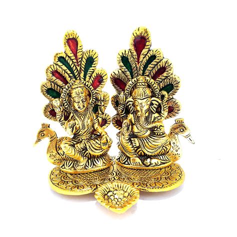 Buy Puja N Pujari Lakshmi Ganesh Idol Diya for Diwali Pooja and Home ...
