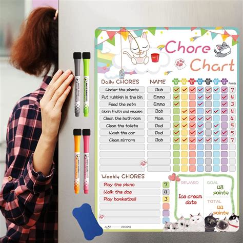 UNIA Chore Chart for Multiple Kids,Good Behavior Chart India | Ubuy