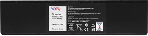 34GKR Laptop Battery Compatible for Dell Latitude 14 7000 E7440 E7420 ...