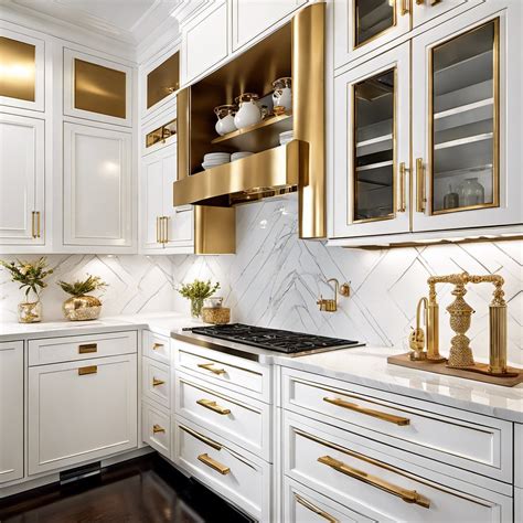 20 White Cabinet and Gold Hardware Ideas for Your Kitchen Design ...
