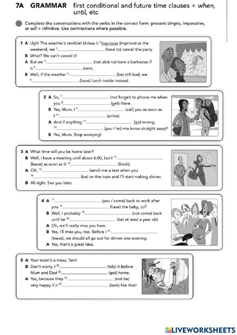 Image result for First Conditional Live Worksheet