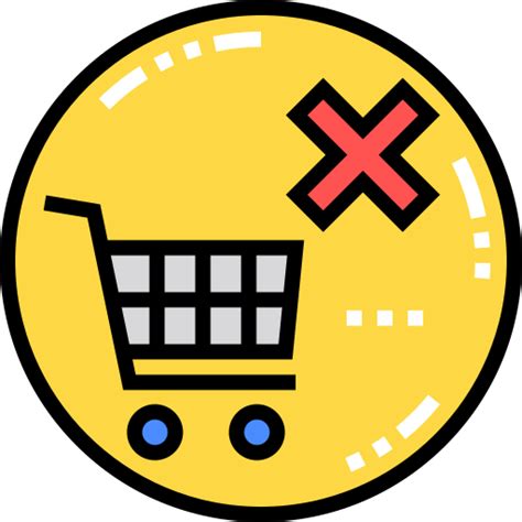 No shopping cart - Free commerce and shopping icons