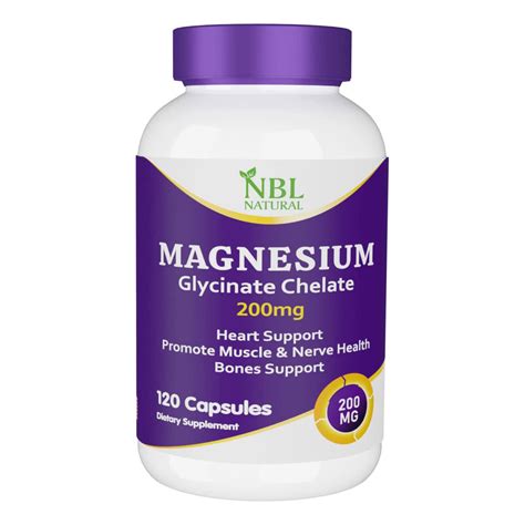 Magnesium Glycinate Chelate 200mg - NBL Natural