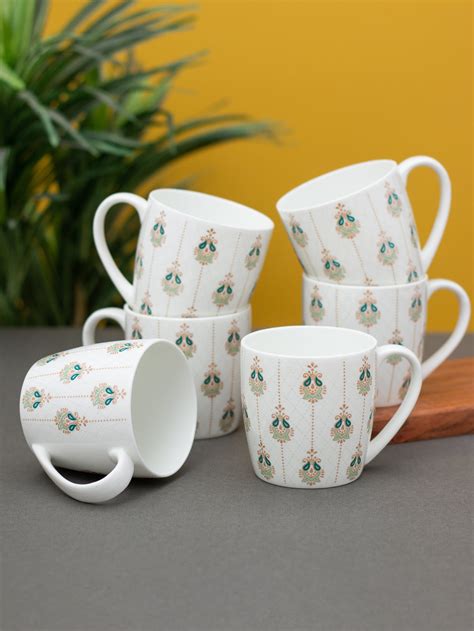 Buy Hilton Series Alton Shape Coffee&Tea Mug Set of 6 Online – Clay ...
