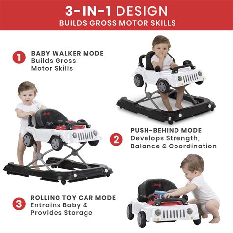 Jeep® Classic Wrangler 3-in-1 Grow With Me Walker | Delta Children