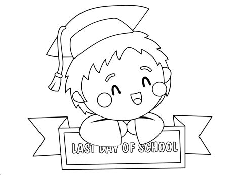 Last Day Of School Coloring Page Printable Coloring Pages