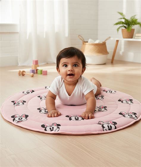 Minnie Lover - Disney Cotton Knitted Quilted Anti skid Playmat for Bab ...