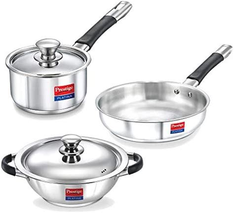 Buy Prestige Platina 3 Piece Stainless steel BYK set Online at Low ...