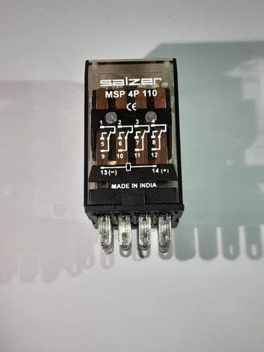 Electrical Relays - RELAY MSP2P24 24V DC - SALZER Manufacturer from Rajkot