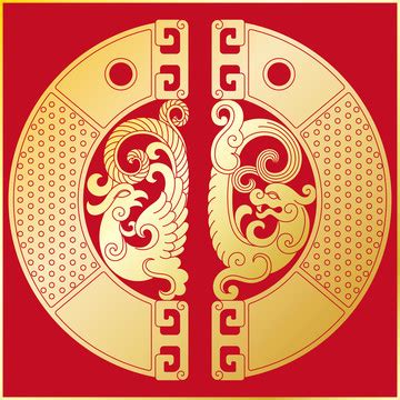 玉璧龙纹,背景底纹,设计素材,设计模板,汇图网www.huitu.com