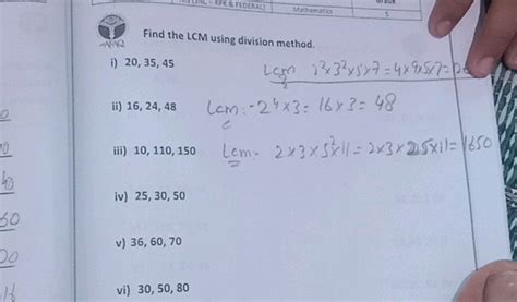 Image result for LCM Using Common Division Method